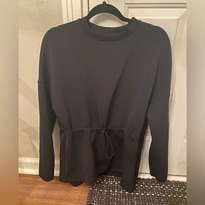 Sweaty Betty Black scuba sweatshirt XS. EUC